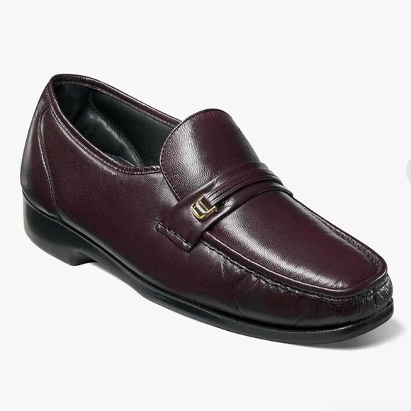 Florsheim‎ Riva Moccasin Loafers Mens 6 1/2 D Leather Round Toe Slip On 17088 - Picture 1 of 7